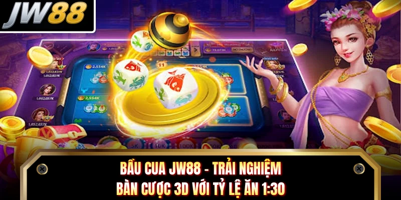 Bầu Cua JW88 - Trải Nghiệm Bàn Cược 3D Với Tỷ Lệ Ăn 1:30